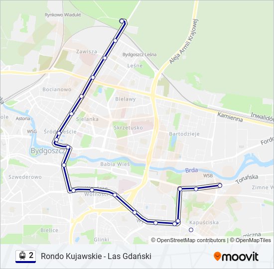 2 light rail Line Map