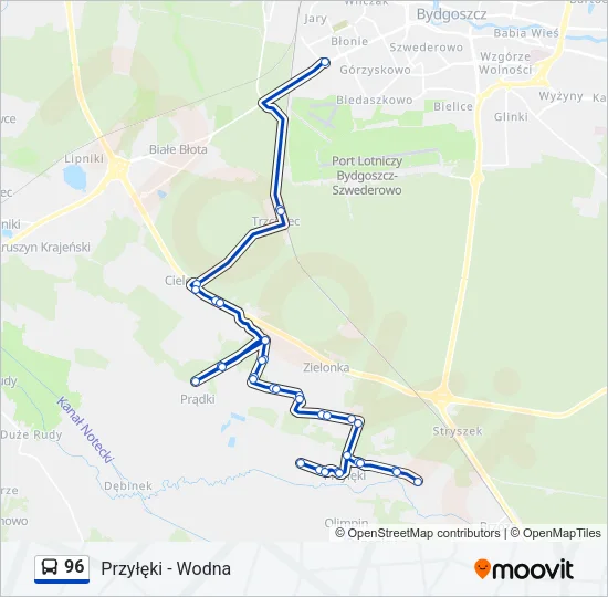 96 Bus Line Map