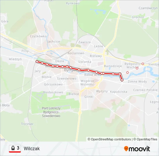 3 Light Rail Line Map