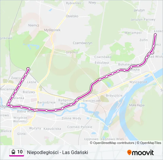 10 Light Rail Line Map