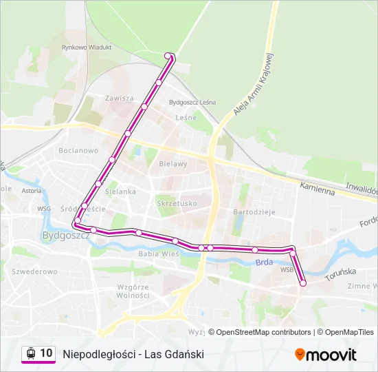 10 Light Rail Line Map