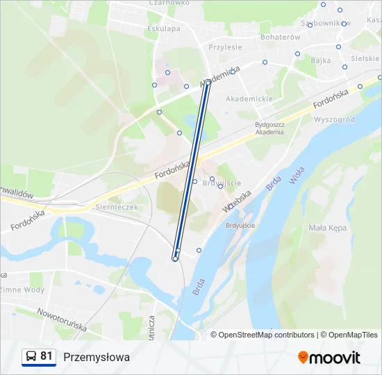 81 Bus Line Map