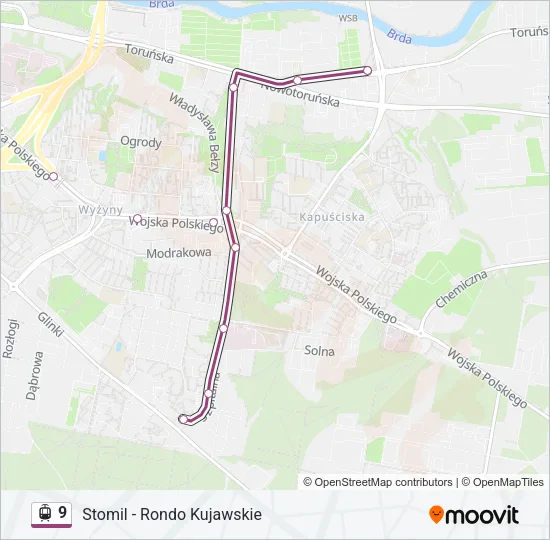 9 Light Rail Line Map