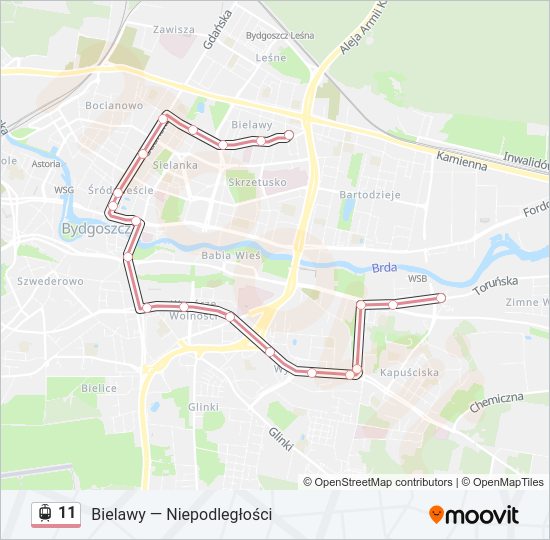 11 light rail Line Map