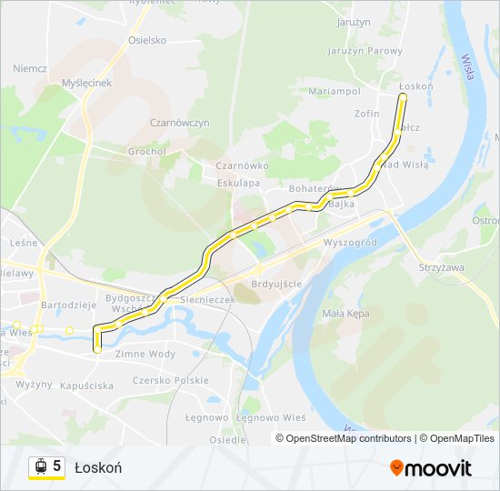 5 light rail Line Map