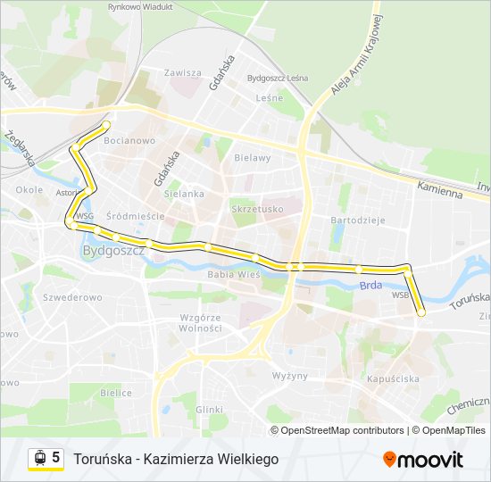 5 light rail Line Map