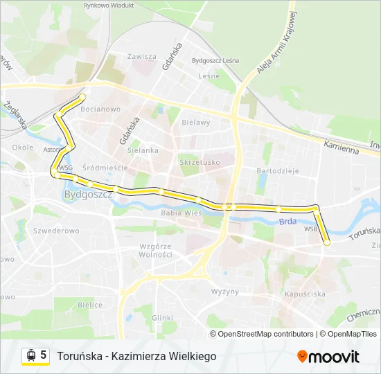 5 Light Rail Line Map