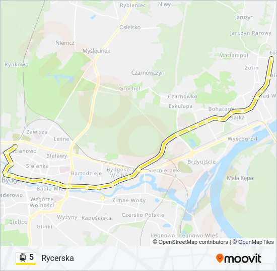 5 Light Rail Line Map