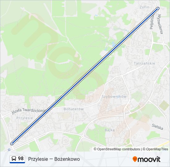 98 bus Line Map