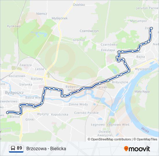 89 bus Line Map