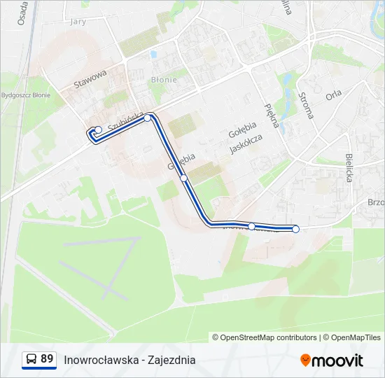 89 Bus Line Map