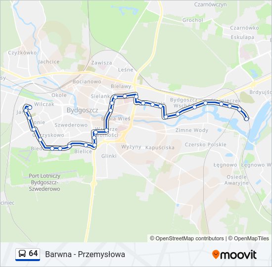 64 bus Line Map