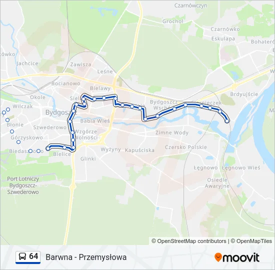 64 Bus Line Map