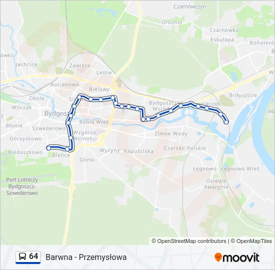 64 Bus Line Map