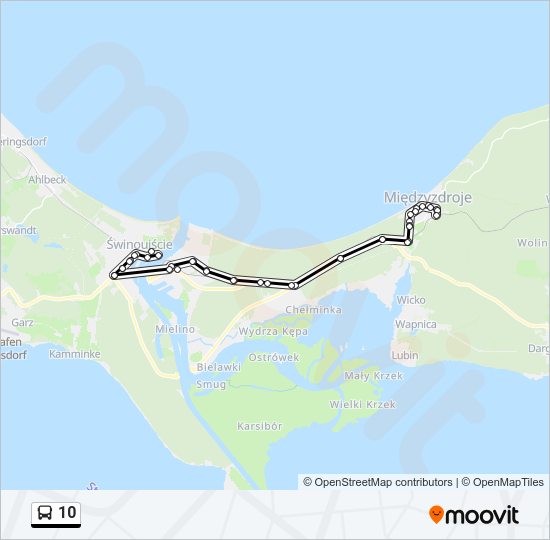 10 bus Line Map