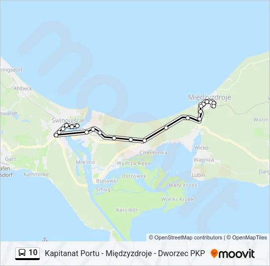 10 Bus Line Map