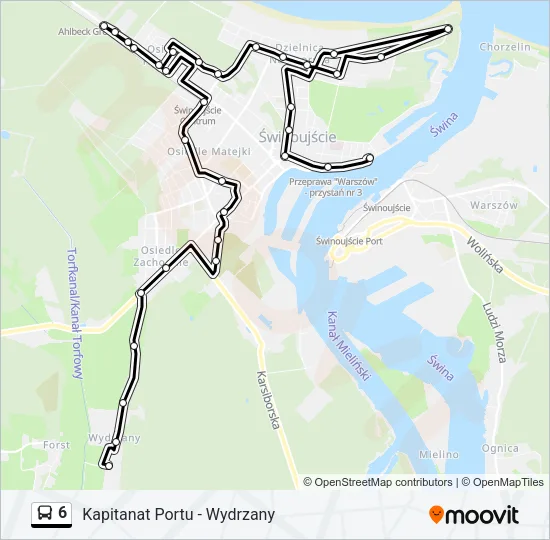 6 Bus Line Map