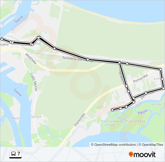 7 bus Line Map