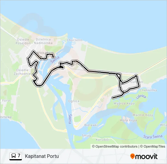 7 Bus Line Map