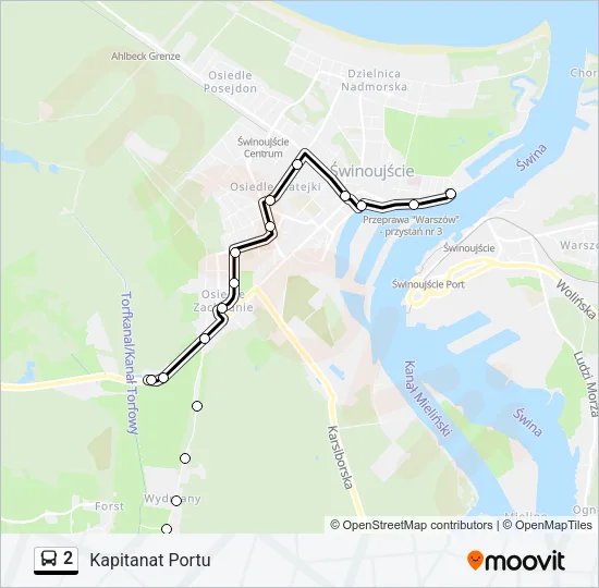Автобус 2: карта маршрута