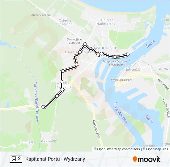 2 Bus Line Map