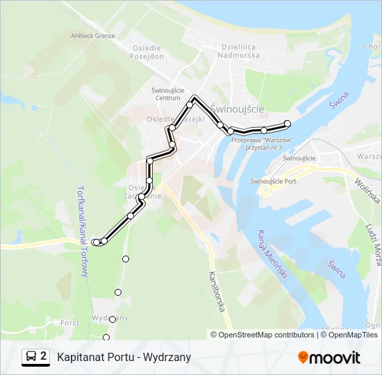 2 Bus Line Map
