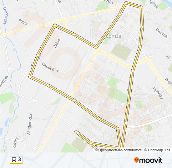 3 bus Line Map