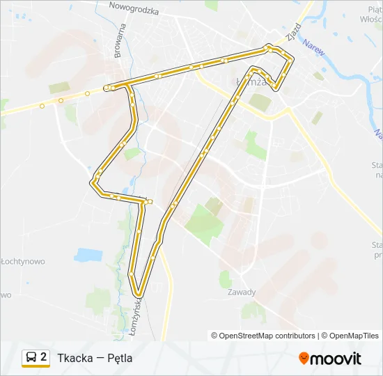 Автобус 2: карта маршрута