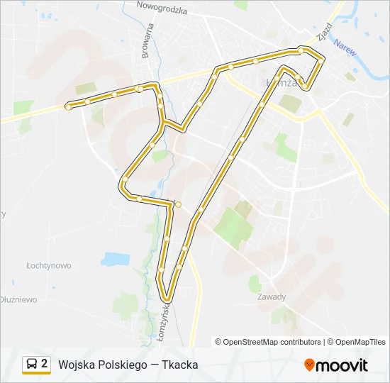 Автобус 2: карта маршрута