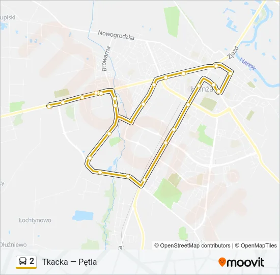 2 Bus Line Map