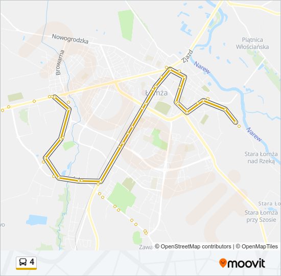 4 bus Line Map