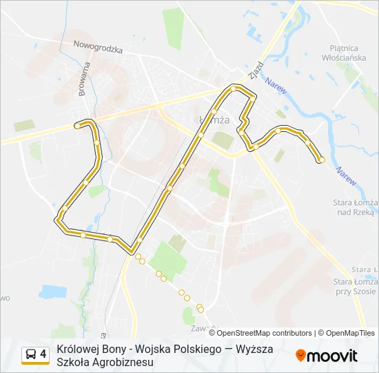 4 Bus Line Map