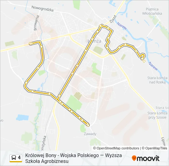 4 Bus Line Map