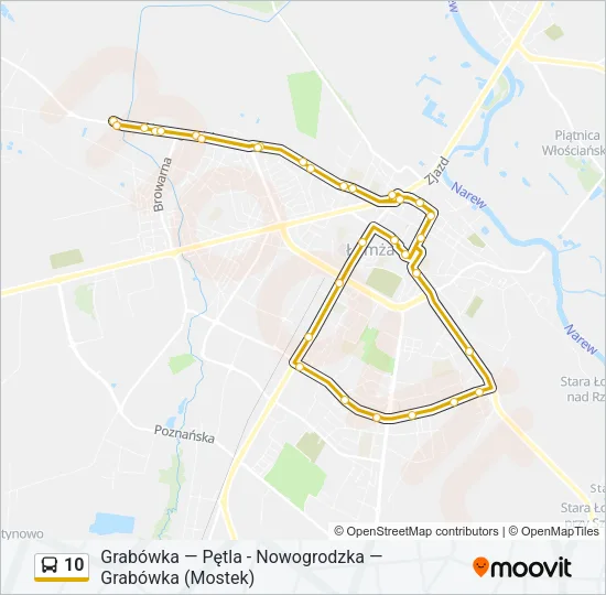 10 Bus Line Map