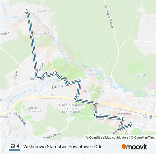 4 bus Line Map