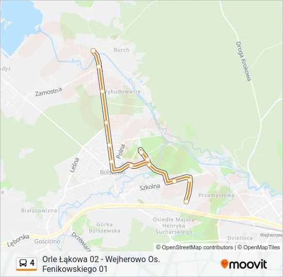 4 Bus Line Map