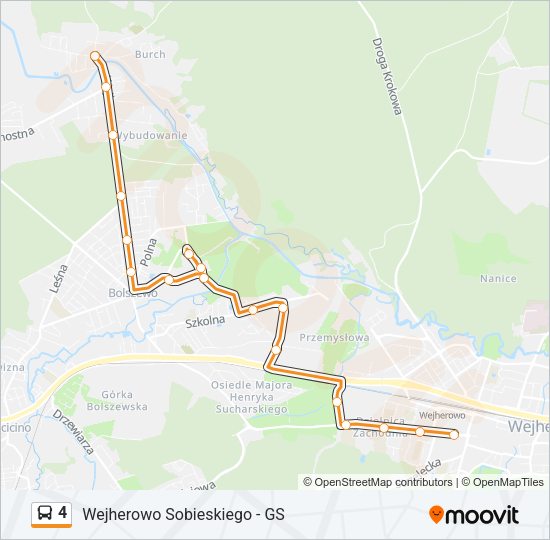 4 bus Line Map