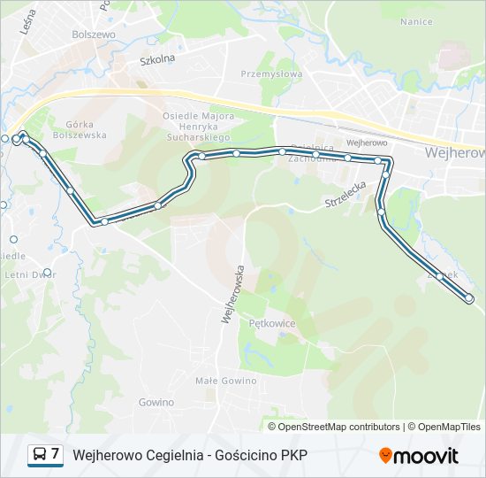 7 bus Line Map