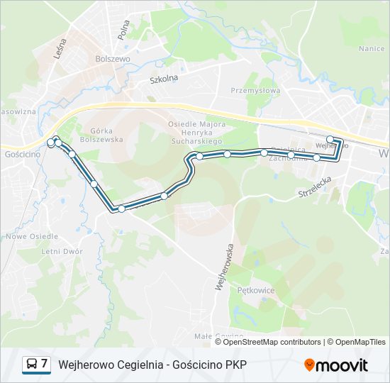 7 bus Line Map