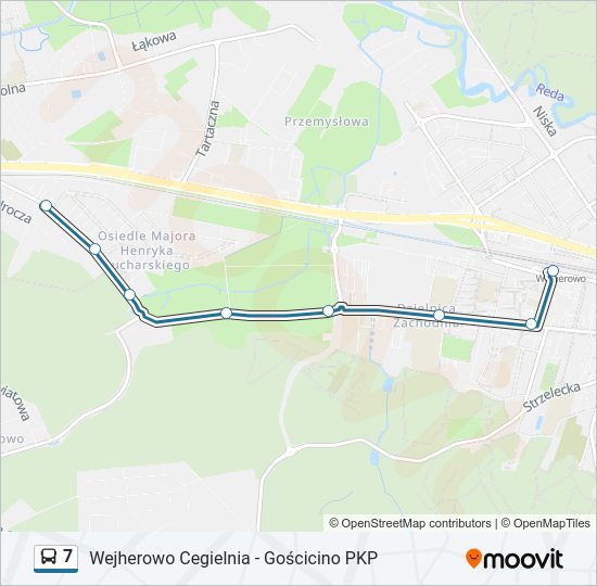 7 bus Line Map