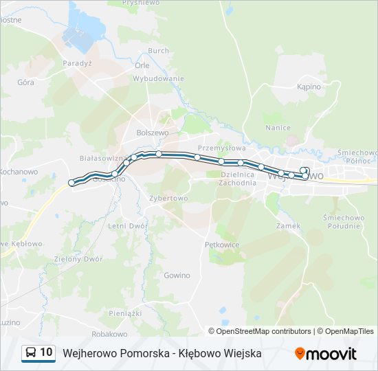 10 bus Line Map