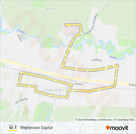Автобус 2: карта маршрута
