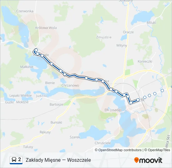 Автобус 2: карта маршрута