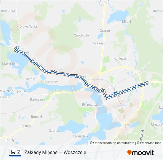 Автобус 2: карта маршрута