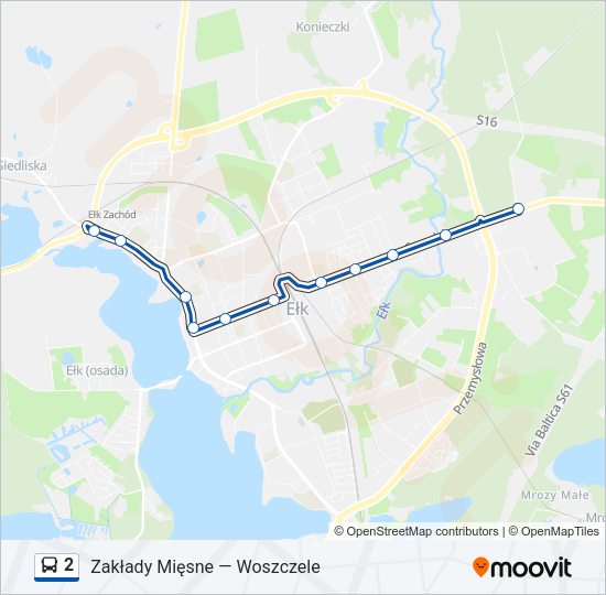 2 bus Line Map