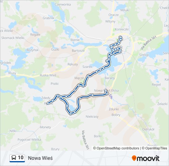 10 bus Line Map