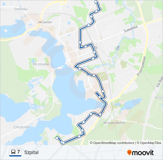 7 bus Line Map