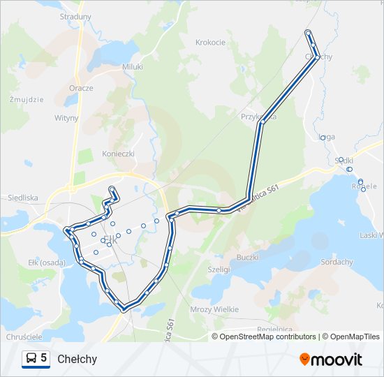 5 bus Line Map