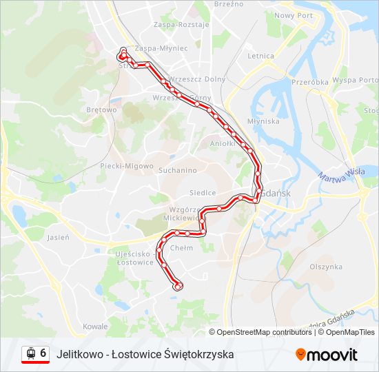 6 light rail Line Map