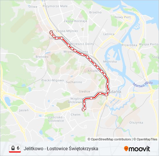 6 light rail Line Map